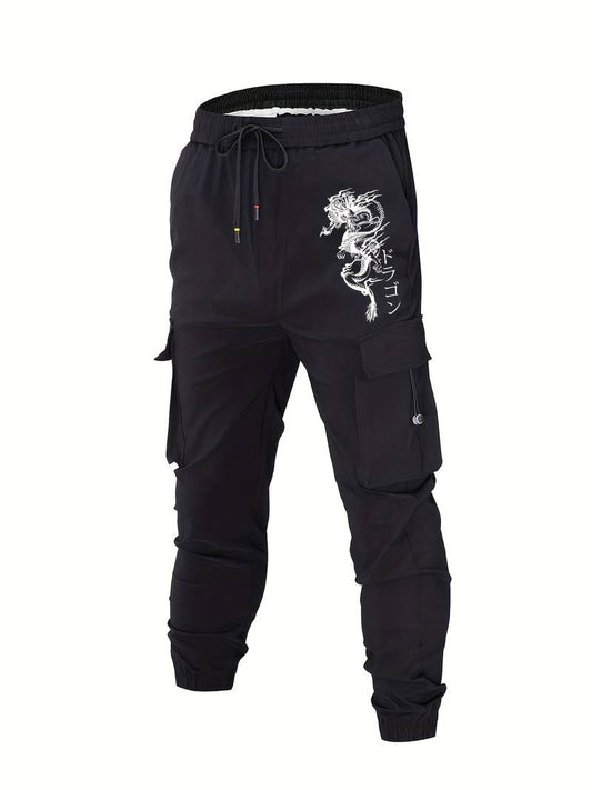 "Dragon Cargo Pants made from high-quality fabric with a modern design, offering comfort and practicality."