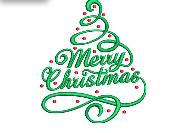Christmas Tree Embroidery