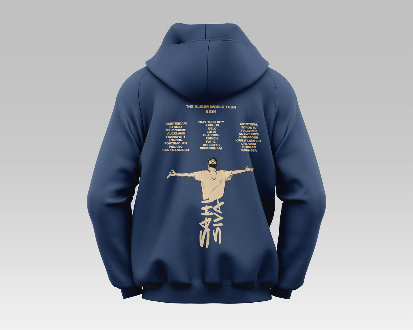 "Unnaale World Tour Hoodie - premium quality hoodie for travel and everyday comfort, featuring a stylish design, perfect for staying warm and fashionable on any adventure."