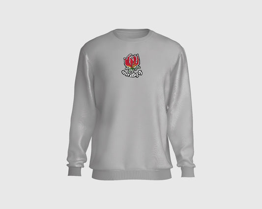 "Maaveerar Naal Sweatshirt with premium embroidery, honoring Tamil heritage and supporting community charity."