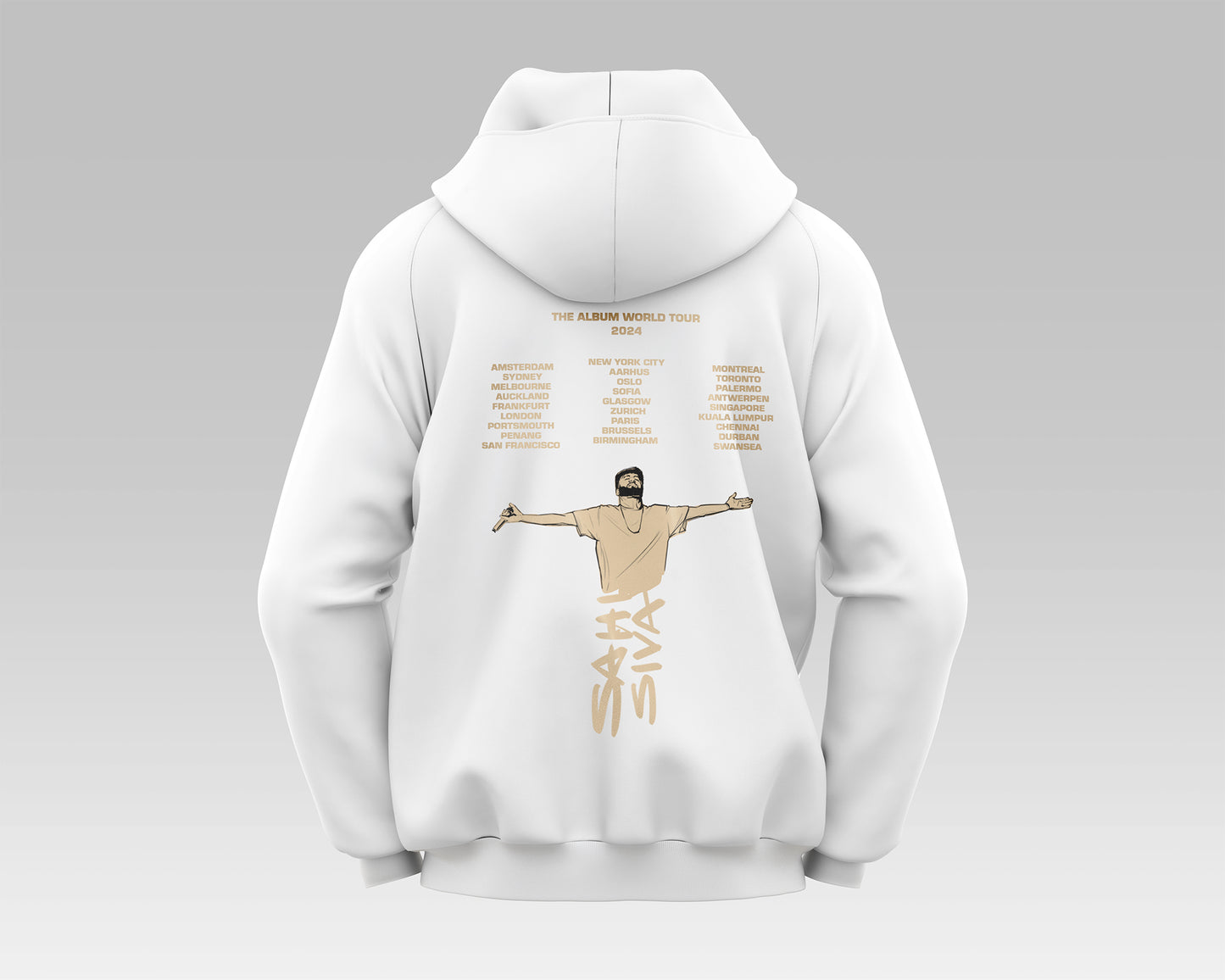 "Unnaale World Tour Hoodie - premium quality hoodie for travel and everyday comfort, featuring a stylish design, perfect for staying warm and fashionable on any adventure."