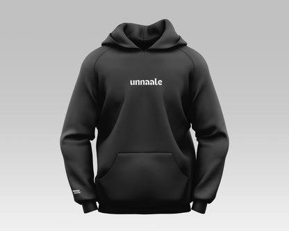 "UNNAALE Embroidered Hoodie featuring intricate embroidery for a cozy and chic look."