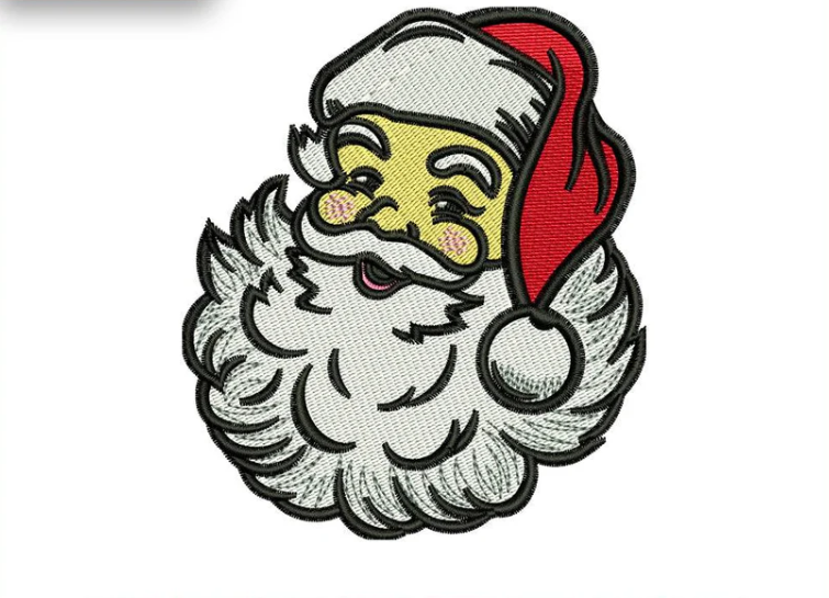 Christmas Santa Embroidery