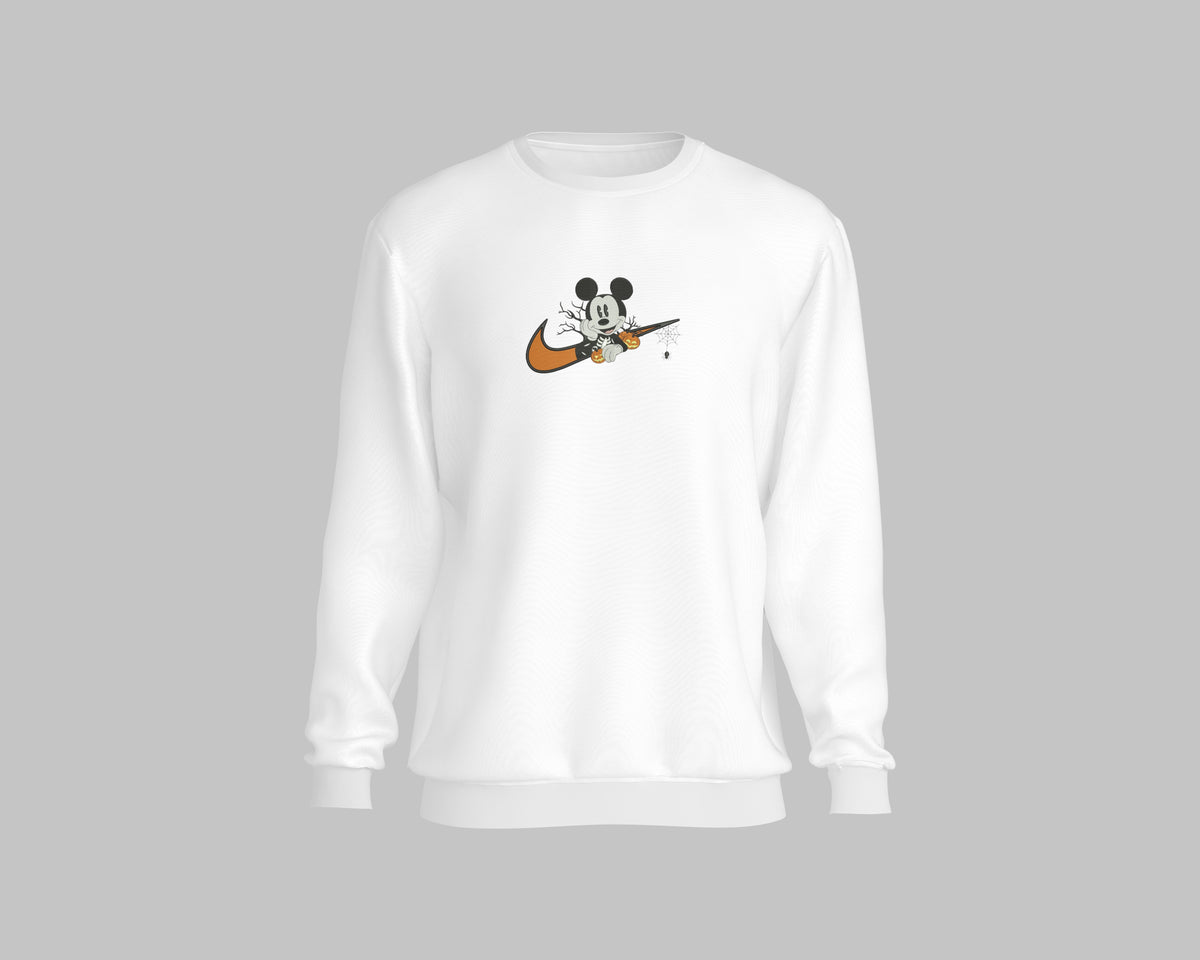 "Nike X Mickey Mouse Sweatshirt with iconic Disney character design"
