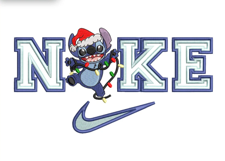 Nike Christmas Stitch Embroidery