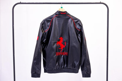 Black Ferrari Leather Jacket