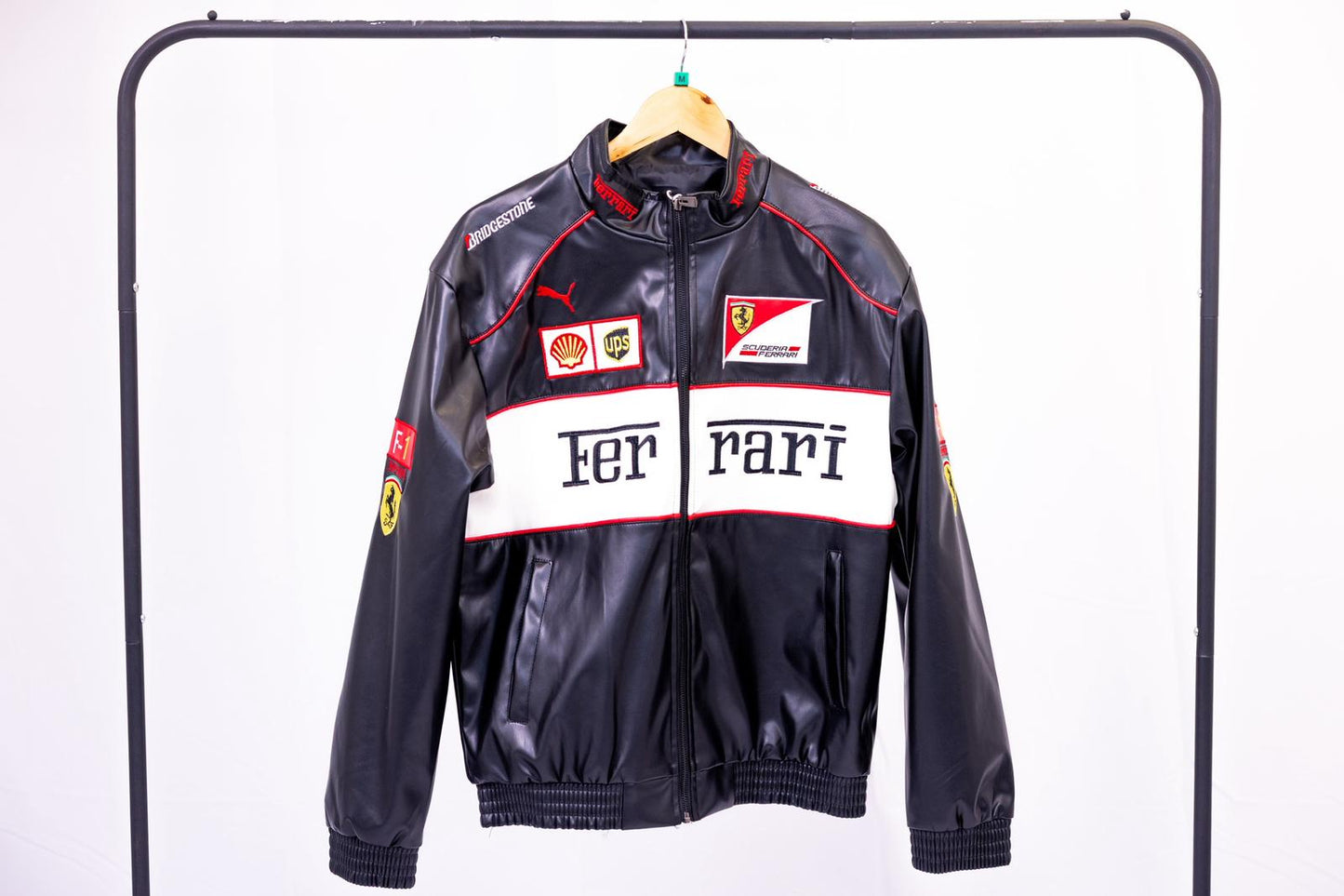 Black Ferrari Leather Jacket