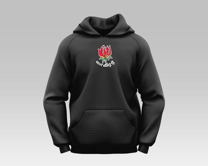 "Maaveerar Naal Hoodie with premium embroidery, honoring Tamil community heritage and supporting charity."