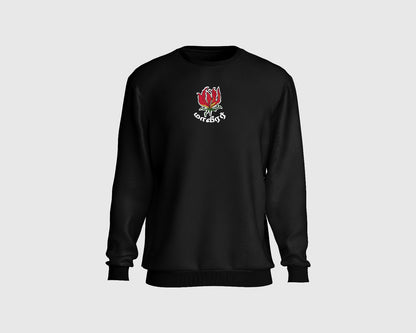 "Maaveerar Naal Sweatshirt with premium embroidery, honoring Tamil heritage and supporting community charity."